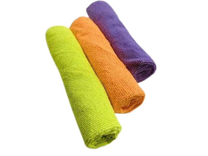 Kit com 03 Flanela de Microfibra Pano para Limpeza de Ar Condicionado.